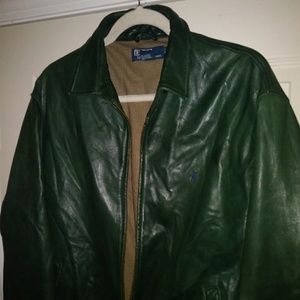 Ralph Lauren lambskin leather bomber